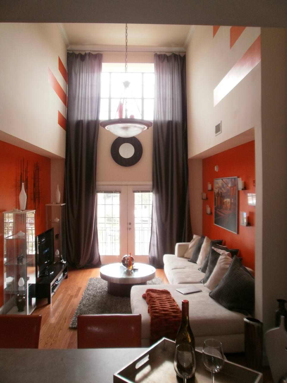 long narrow living room design