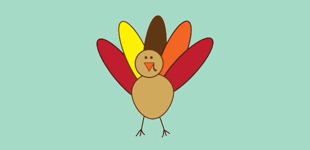 colourful feathers turkey clipart5
