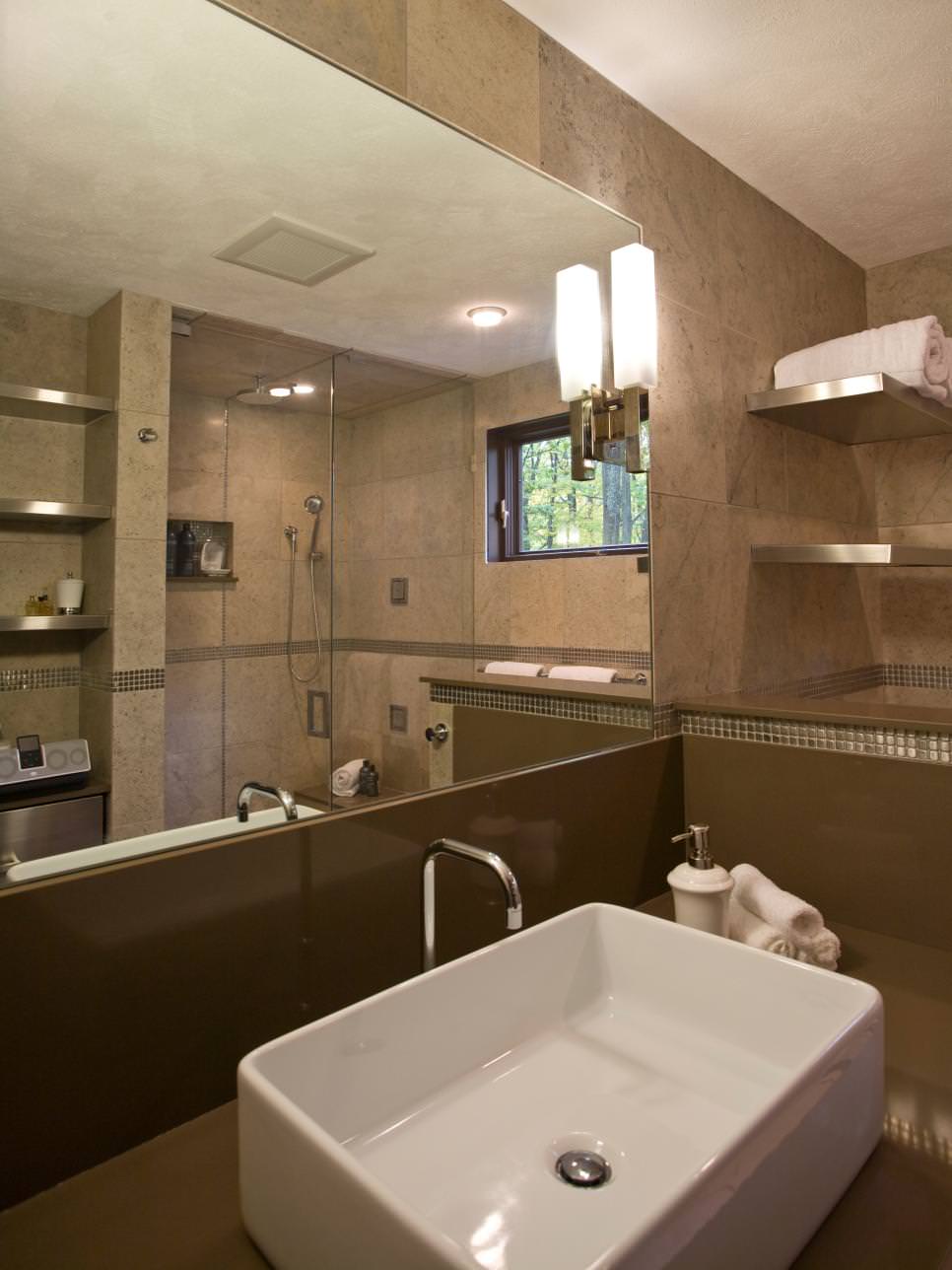 spacious spa bathroom design