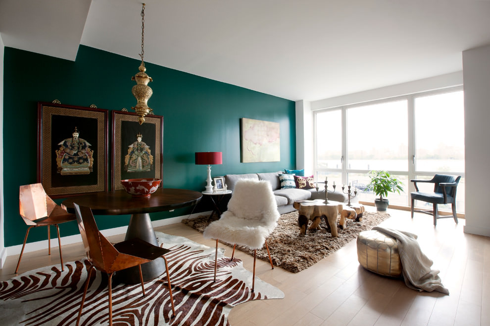 awesome teal living room