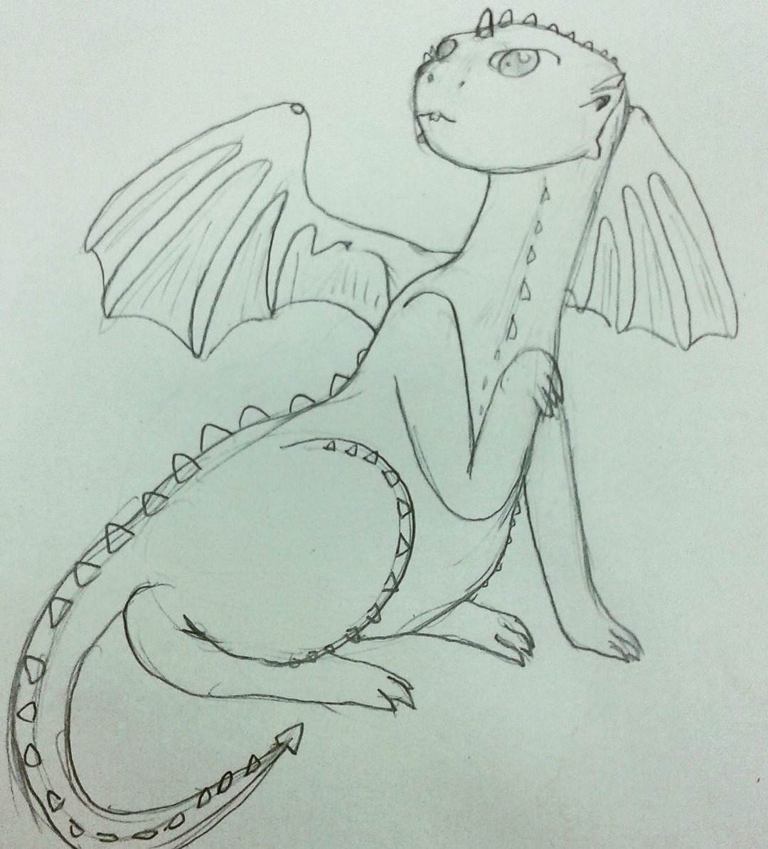 baby dragon drawing
