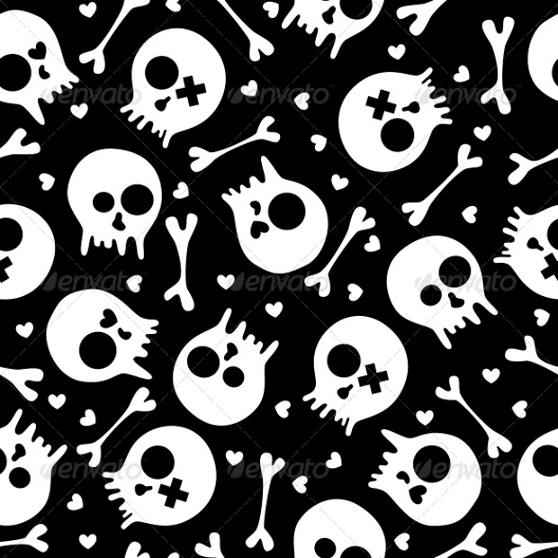 skull seamless pattern