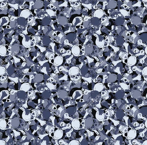 seamless skull camouflage pattern