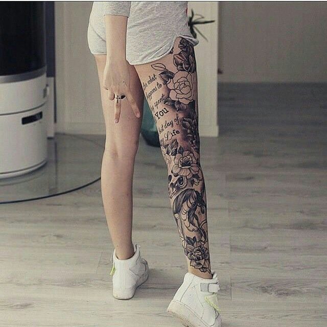 27+ Leg Sleeve Tattoo Designs, Ideas | Design Trends - Premium PSD