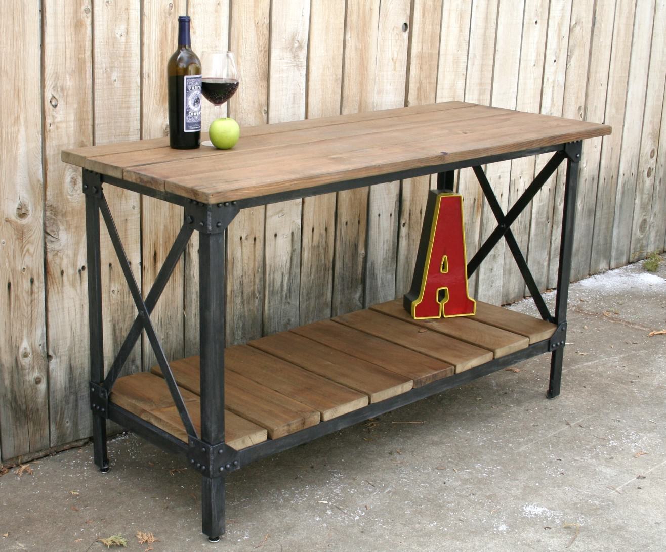 handcrafted style industrial furniture