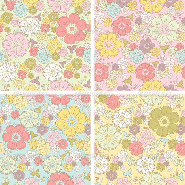 floral pastel pattern