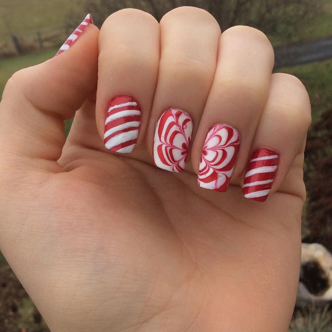 Download 30+ Candy Cane Nail Art Designs, Ideas | Design Trends ...