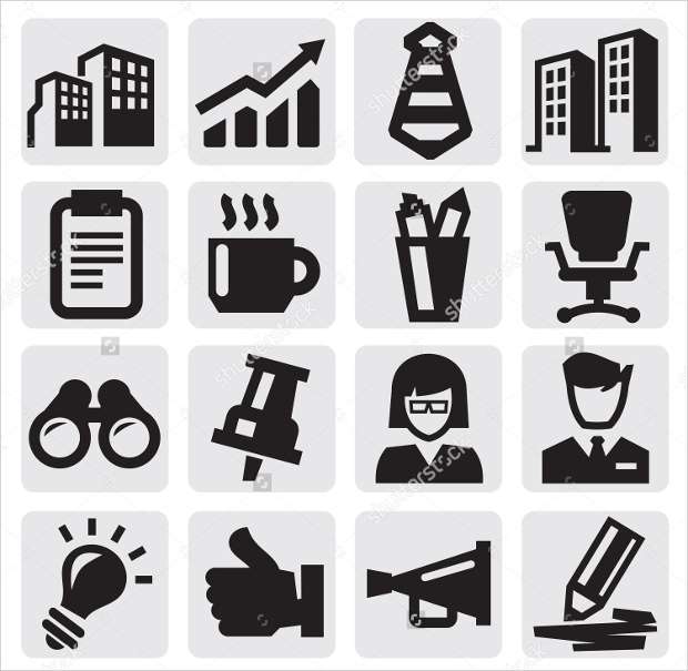black office icons