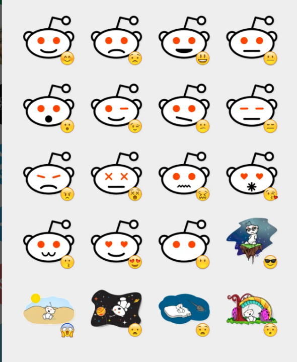 reddit icons set