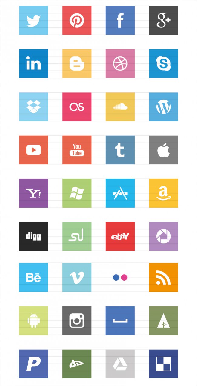 55+ Social Media Icons, PNG, EPS, SVG, | Design Trends - Premium PSD