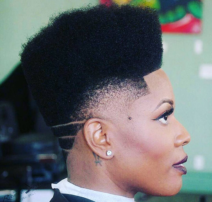 fade hairstyle for black women
