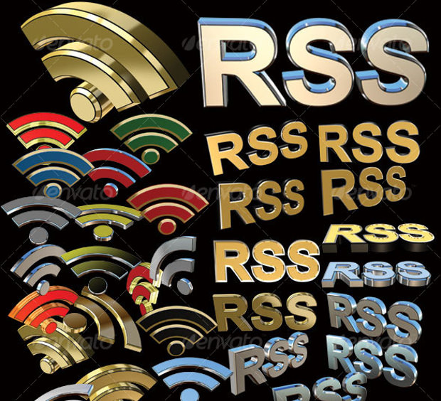 70 3d rss icons