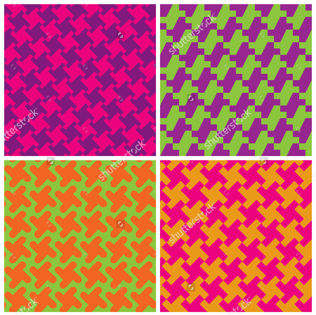 colorful retro houndstooth pattern