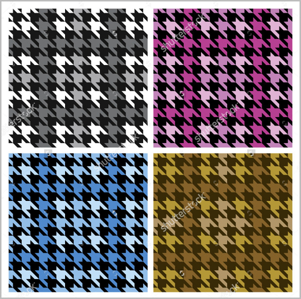 vector seamless plaid houndstooth pattern