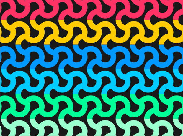 funky colored pattern