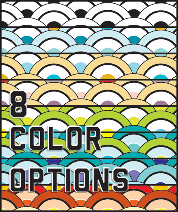 8 colored seamless pattern