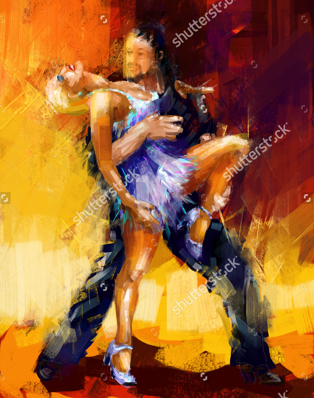 romba dancers amazing painting1
