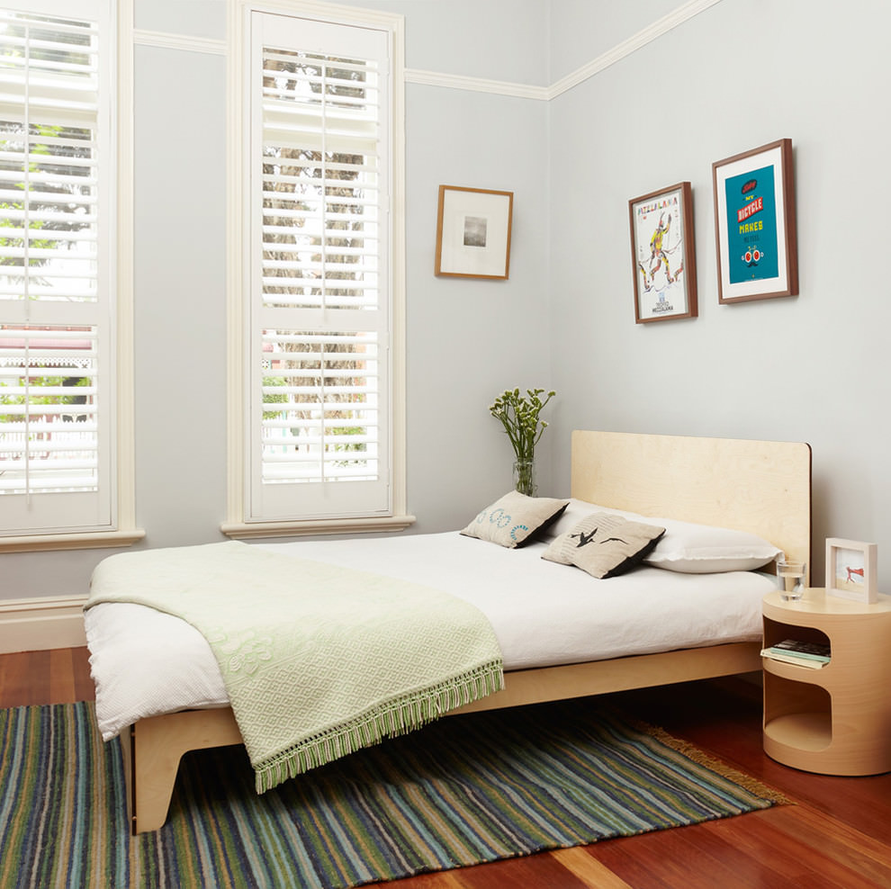 plywood bed furniture design in bedroom