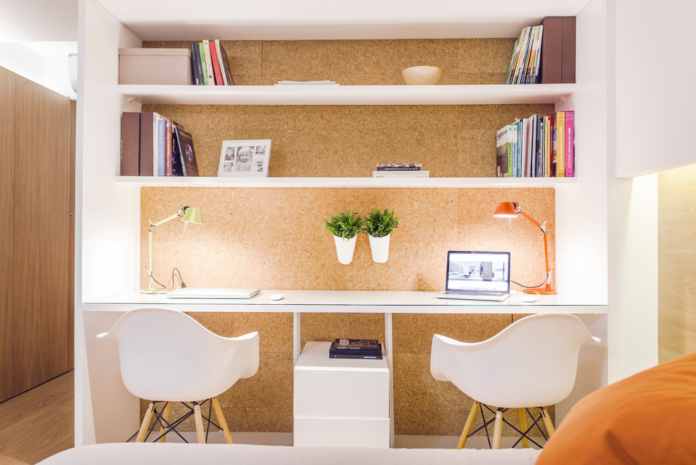 comfy scandinavian home office design