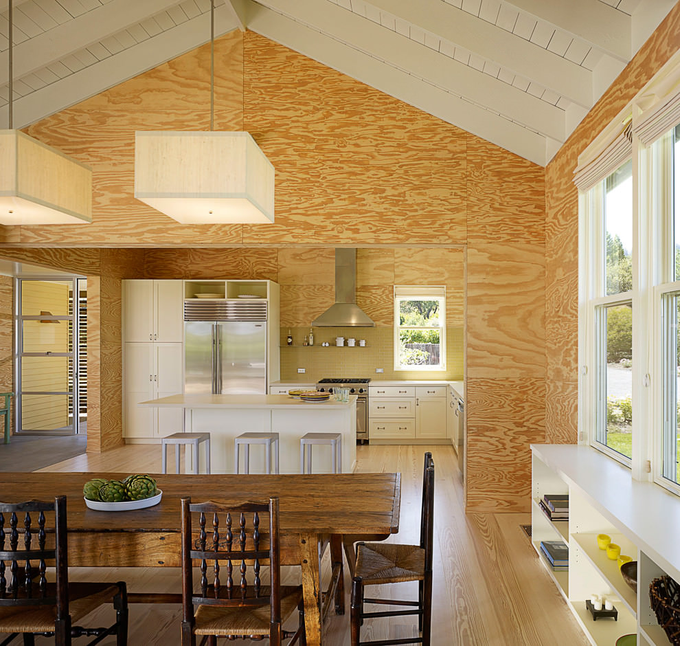 plywood furniture design in farmhouse kitchen