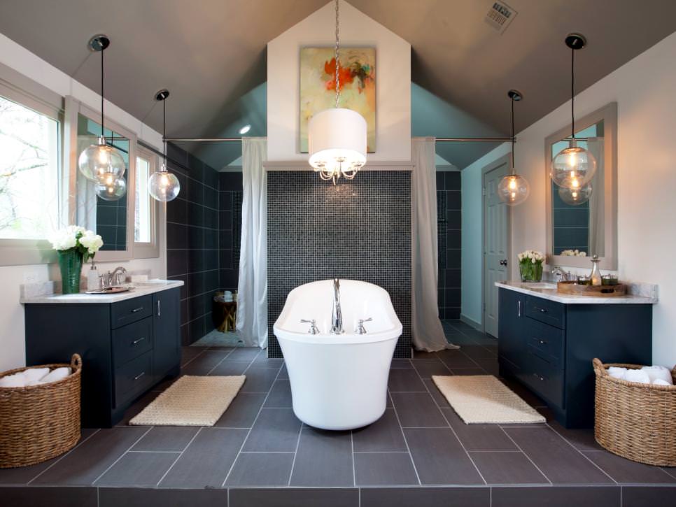spa like attic bathroom design
