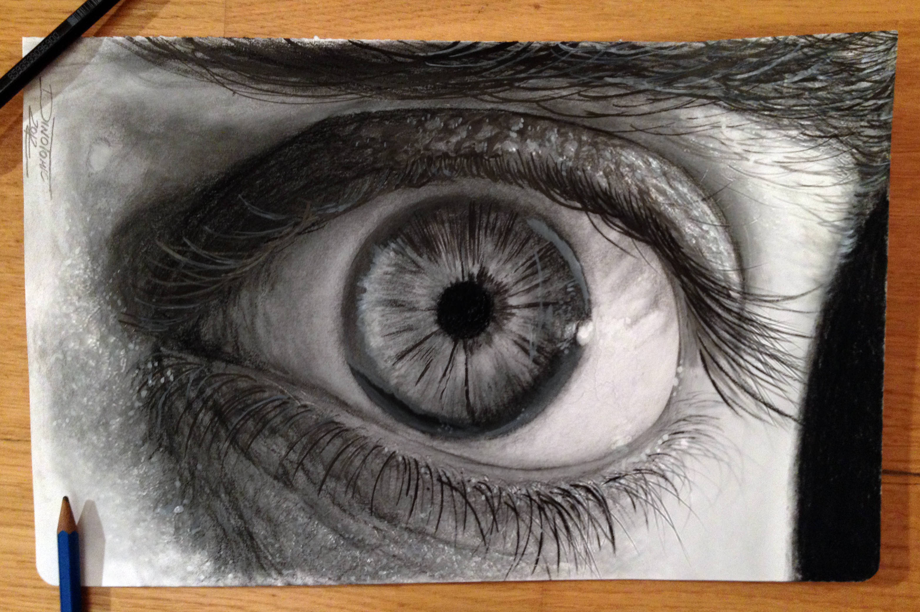 Pencil Art Eyes