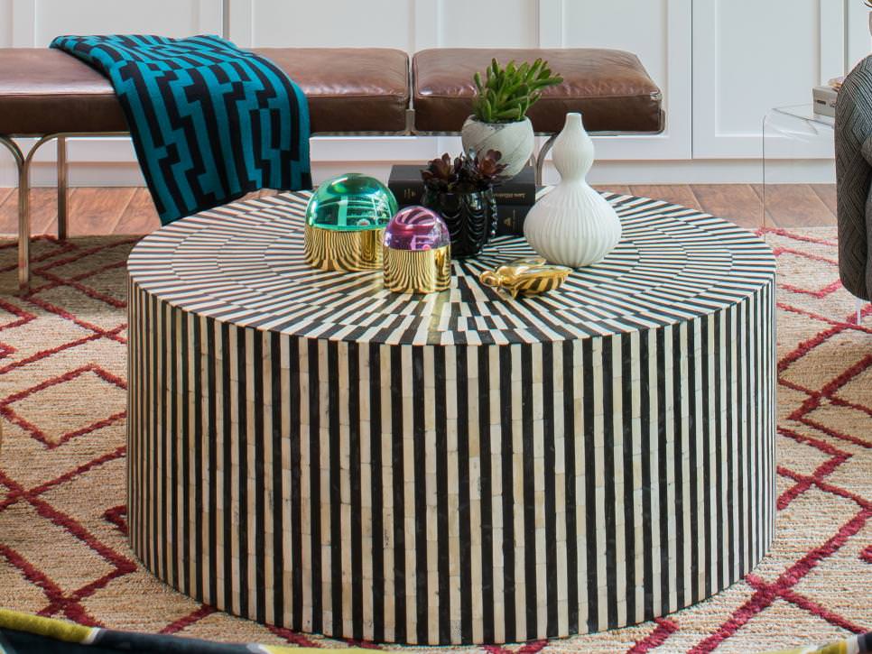huge round coffee table design