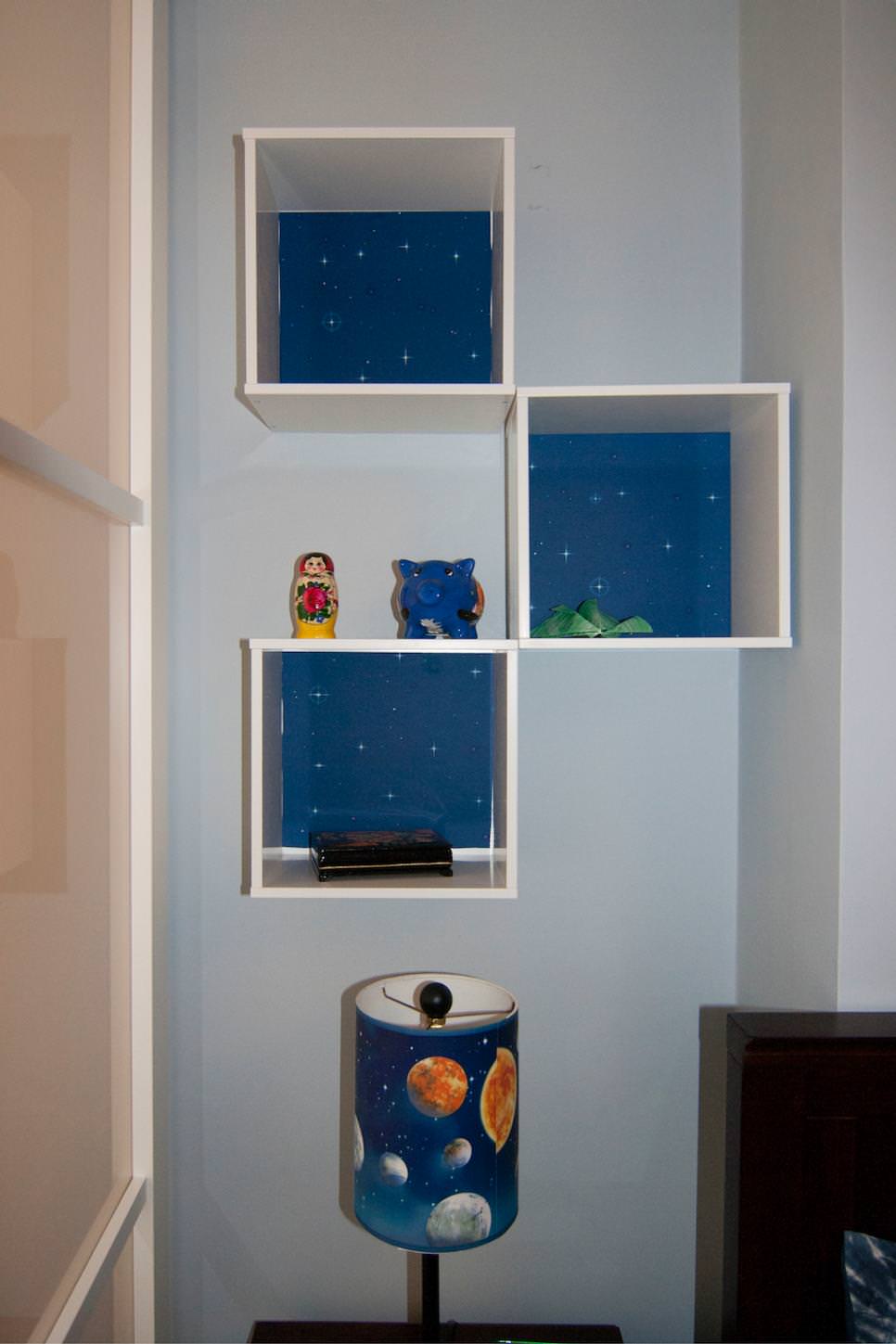 creative cube shelves design