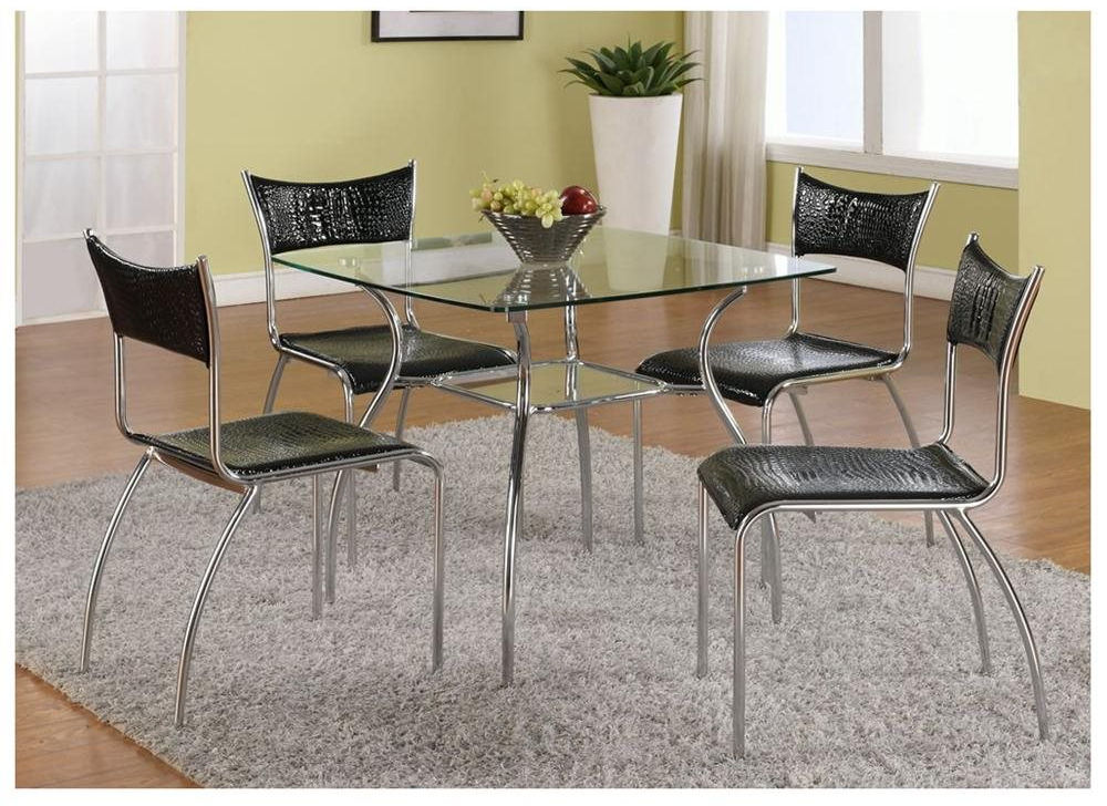 daisy square glass dining table