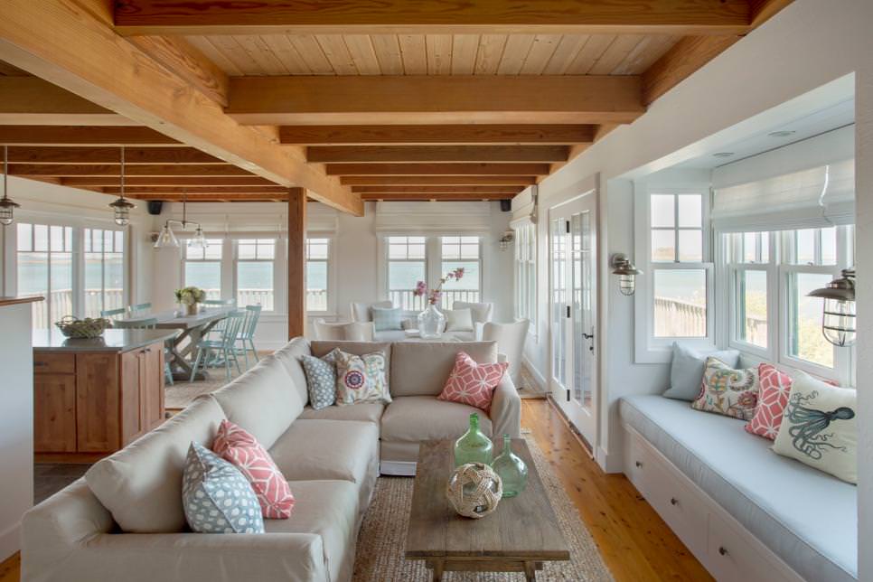 comfy beach living room design