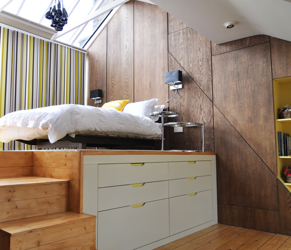 girly contemporary bedroom design