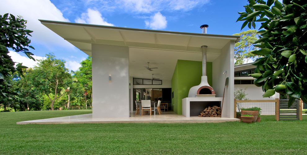 contemporary exterior outdoor living room design