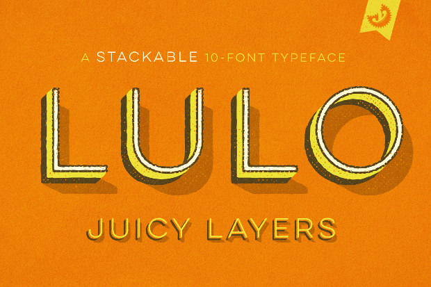 lulo 3d font family