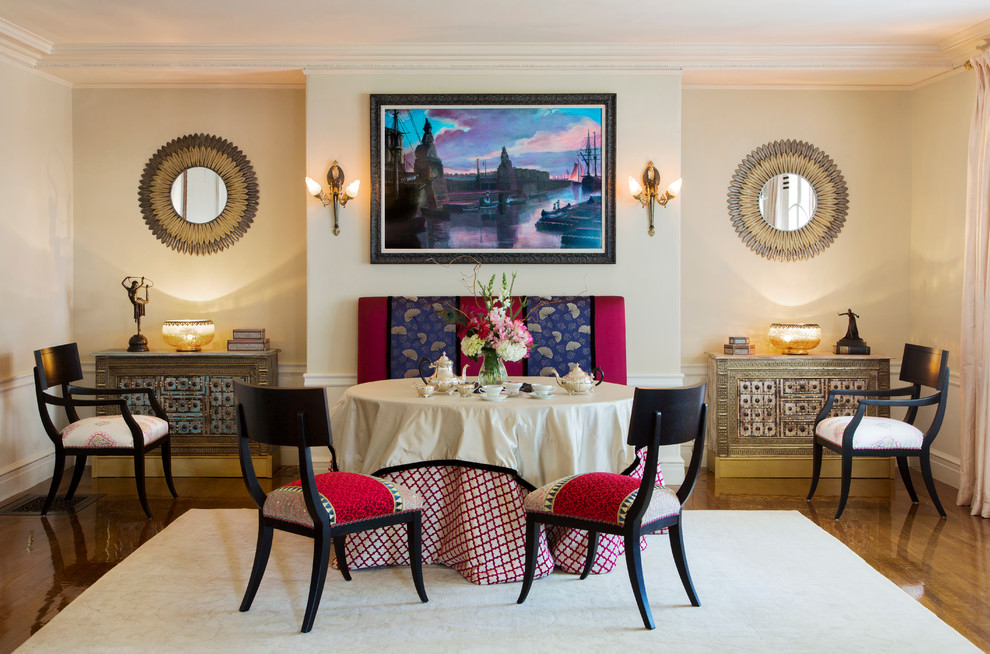 transitional decor dining room design