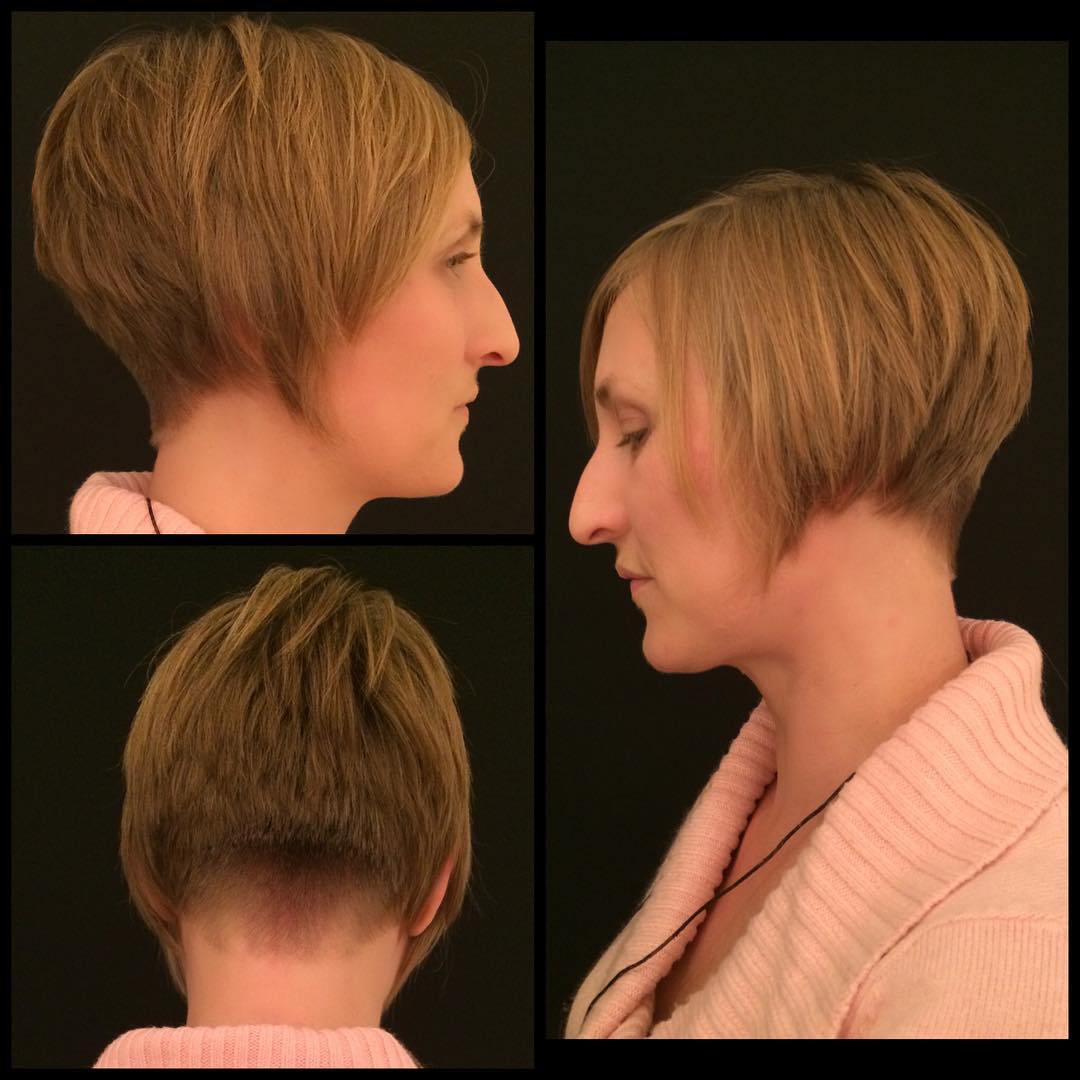 textured stacked bob