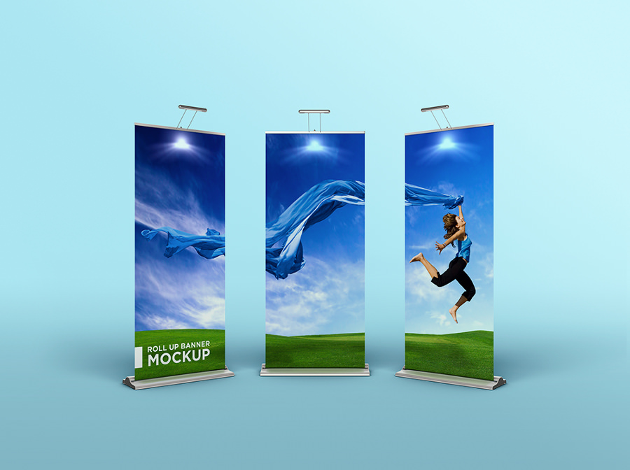 amazing roll up banner mockup