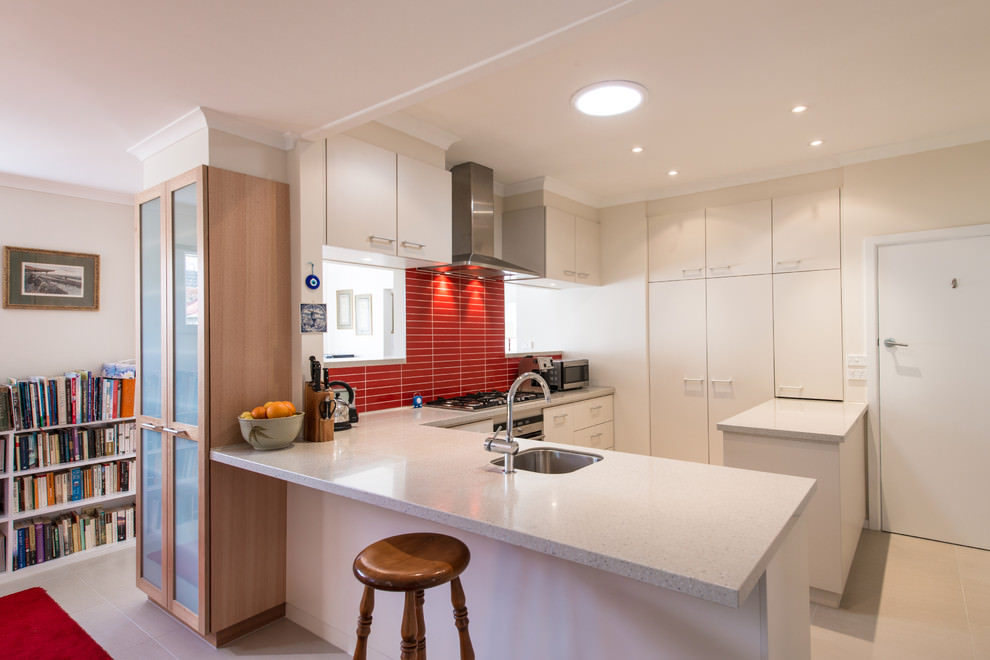 trendy contemporary l shaped kitchen design