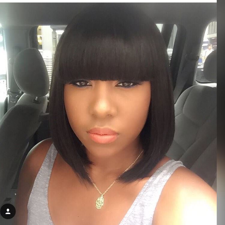 Short Weave Hairstyles With A Bang