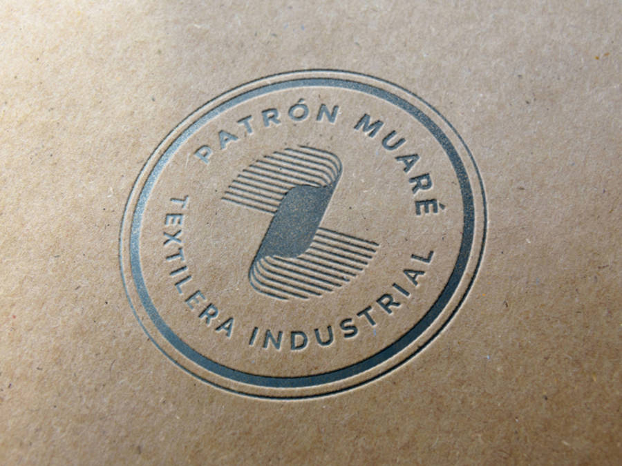stamp mockup for logo design