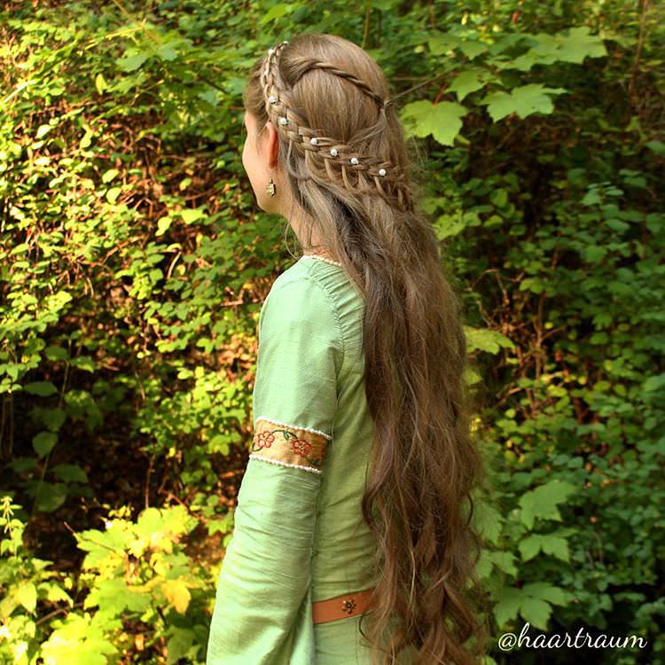 long medieval hairstyle