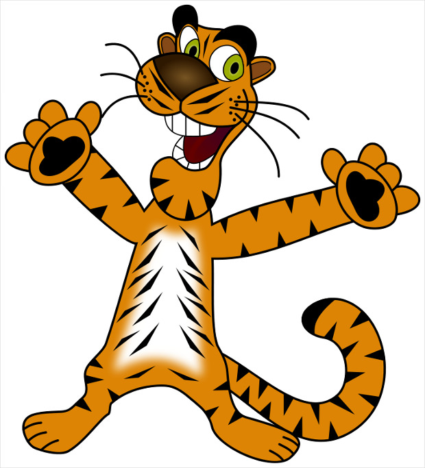 tiger reading clipart - photo #20