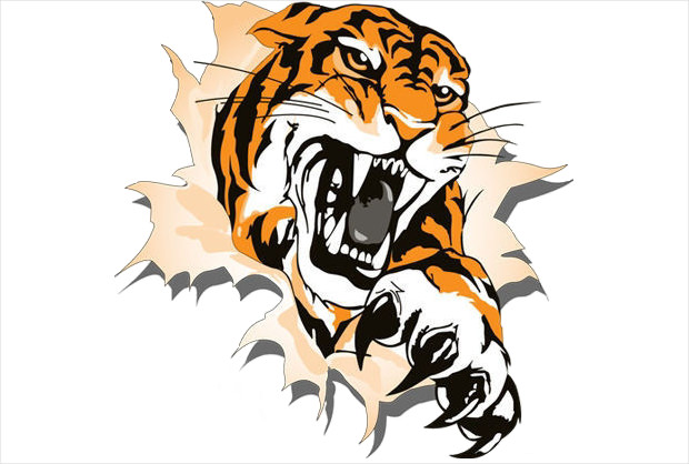 tiger reading clipart - photo #23