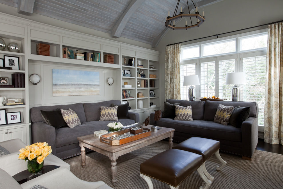 eclectic gray sofa designs
