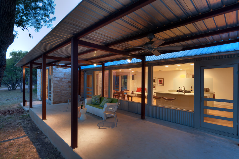 open area patio roof design