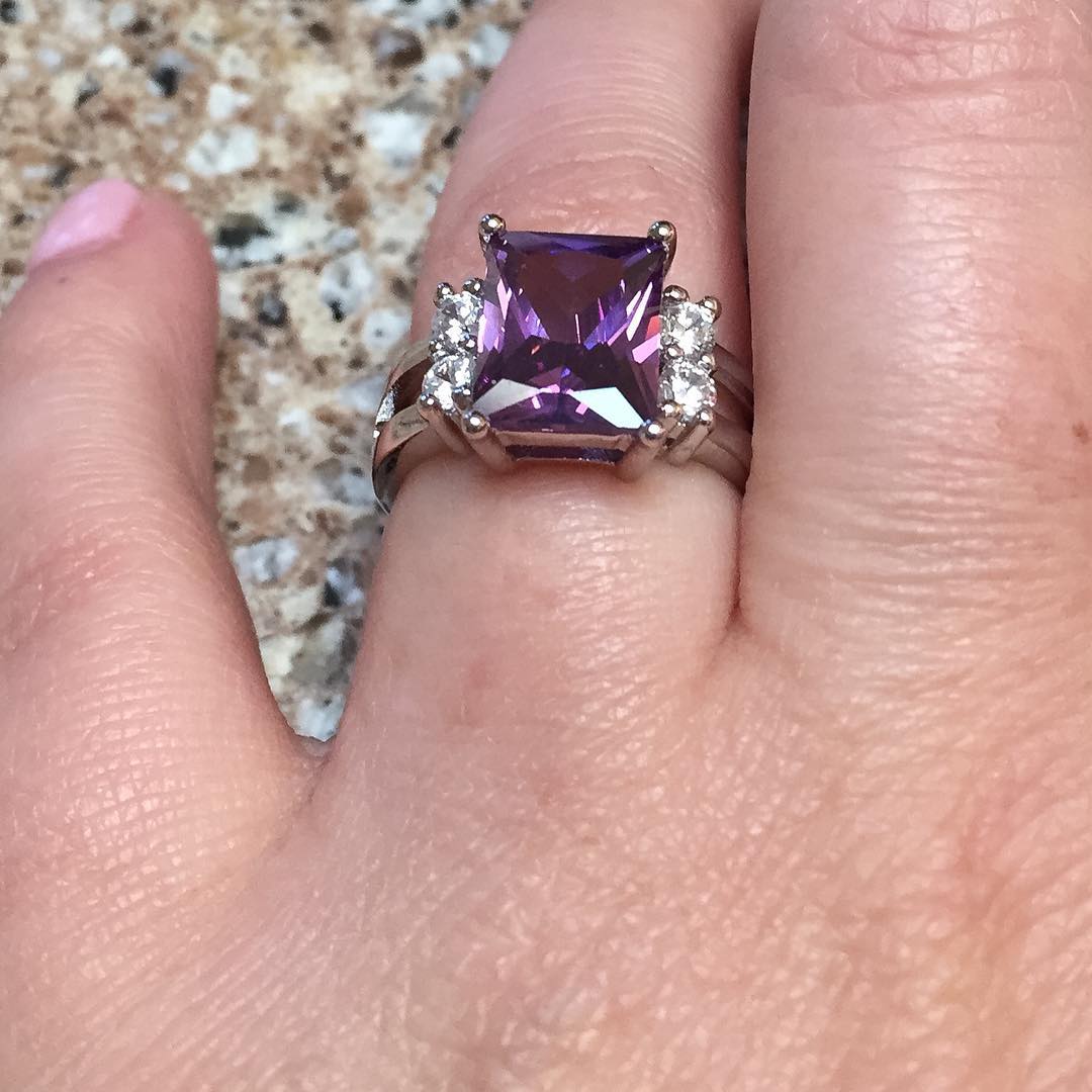 gorgeous purple ring