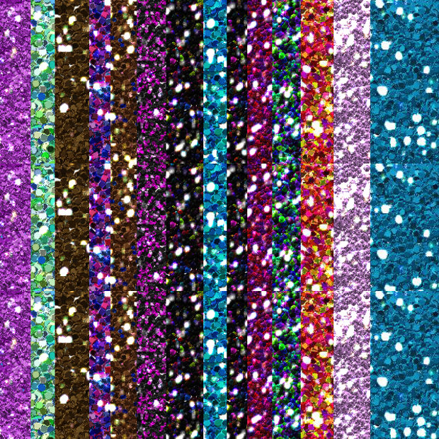 variety glitter patterns
