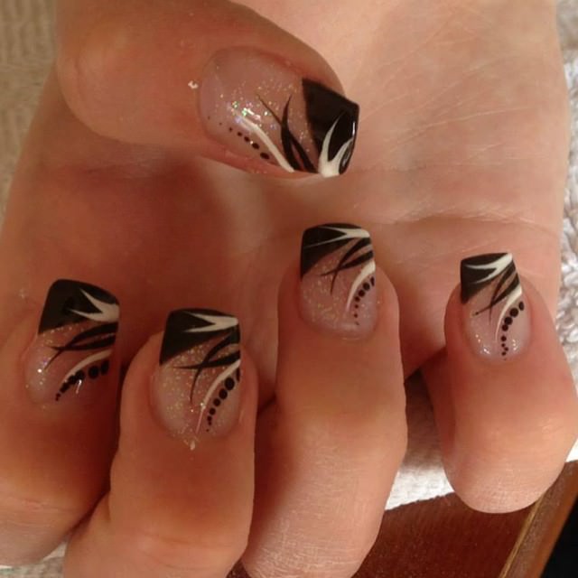 23+ Black Tip Nail Art Designs, Ideas | Design Trends - Premium PSD