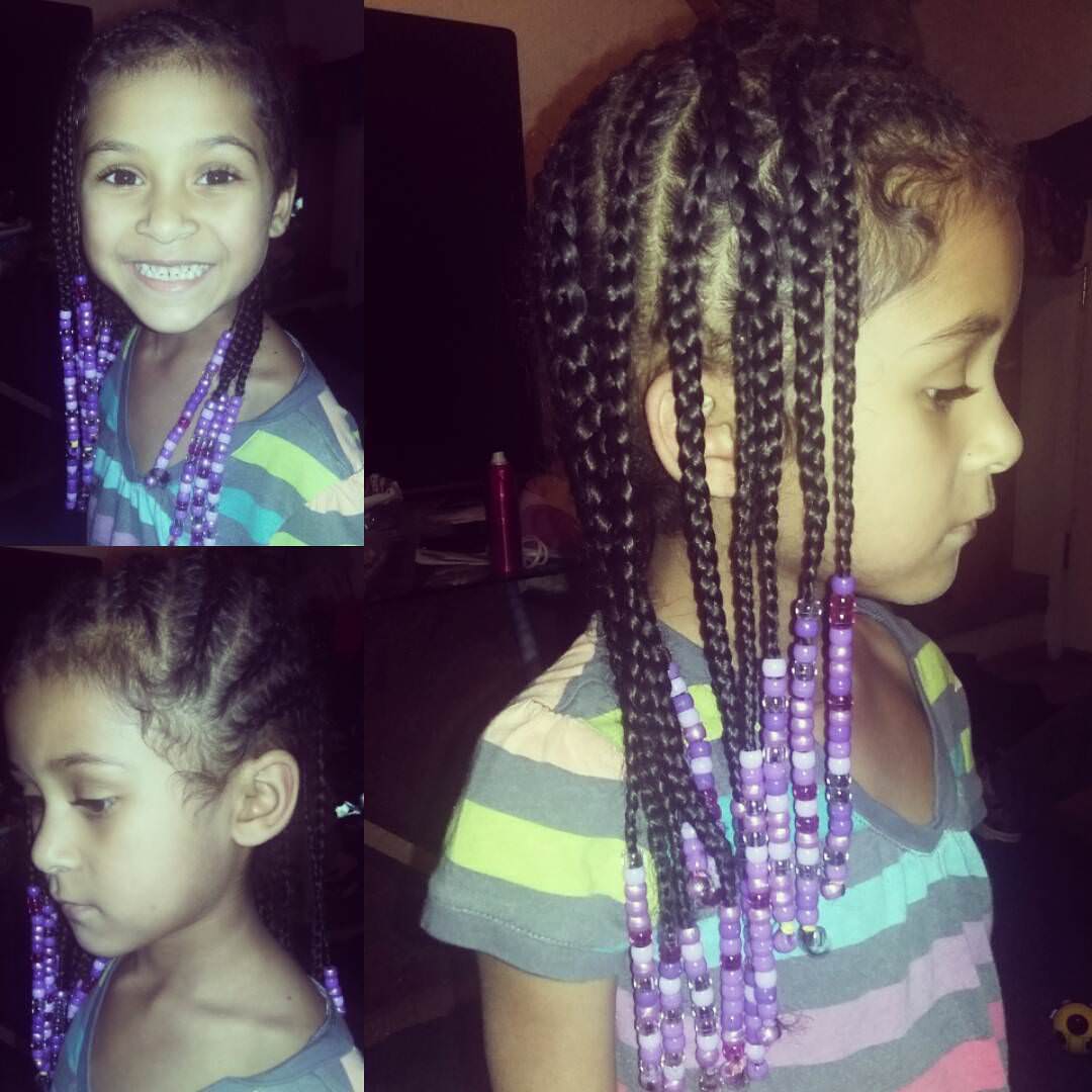 cute looking braid hairstyle for kids