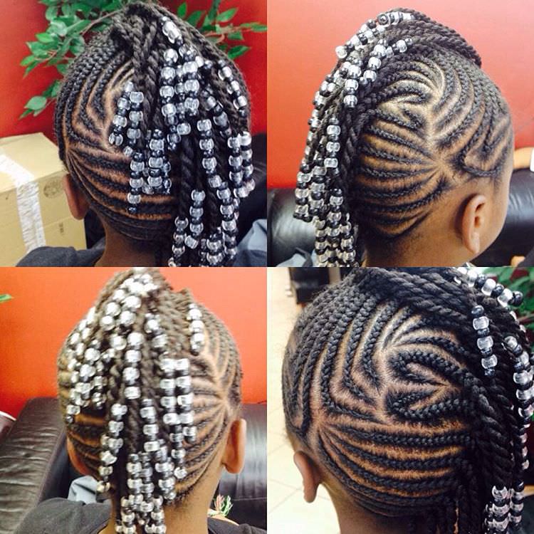 latest braid style for kids