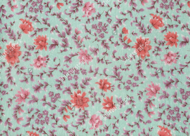 old floral design fabric pattern